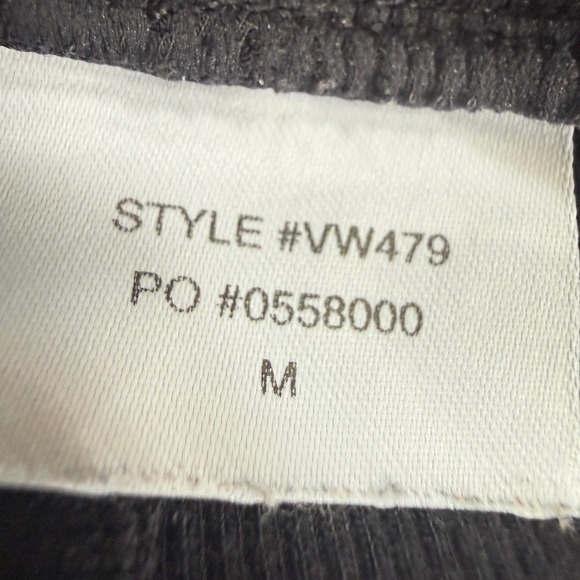 Vuori Lux At Ease Harem Ribbed Black Lounge Pants Joggers Size M Yoga Comfy - Picture 4 of 11